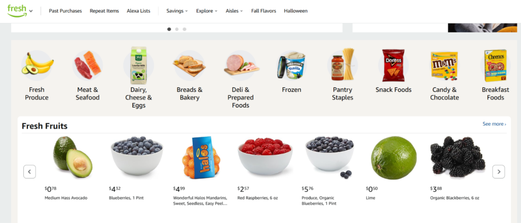 amazon fresh website