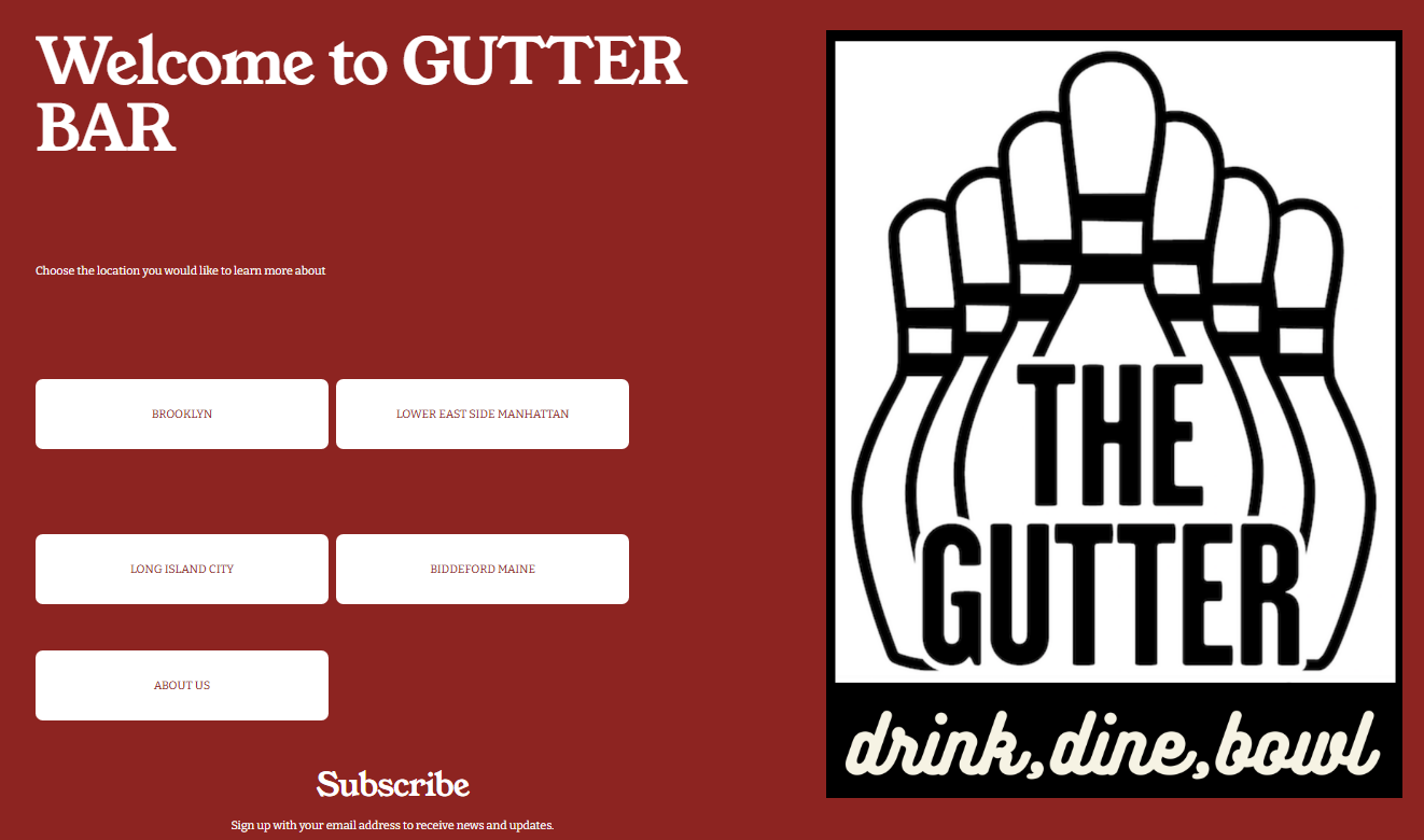 the gutter bar